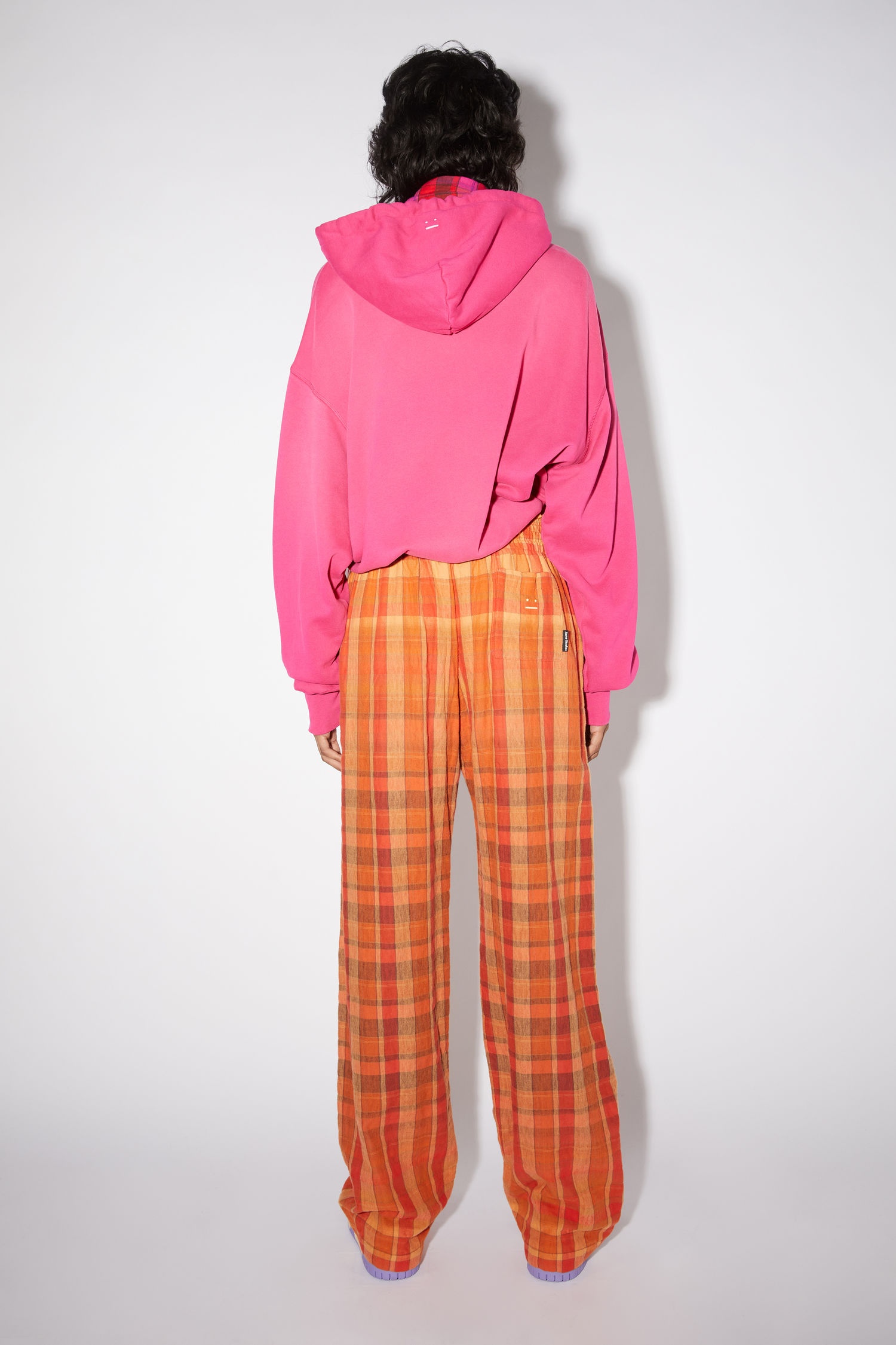 Flannel trousers - Brick red/apricot orange - 3
