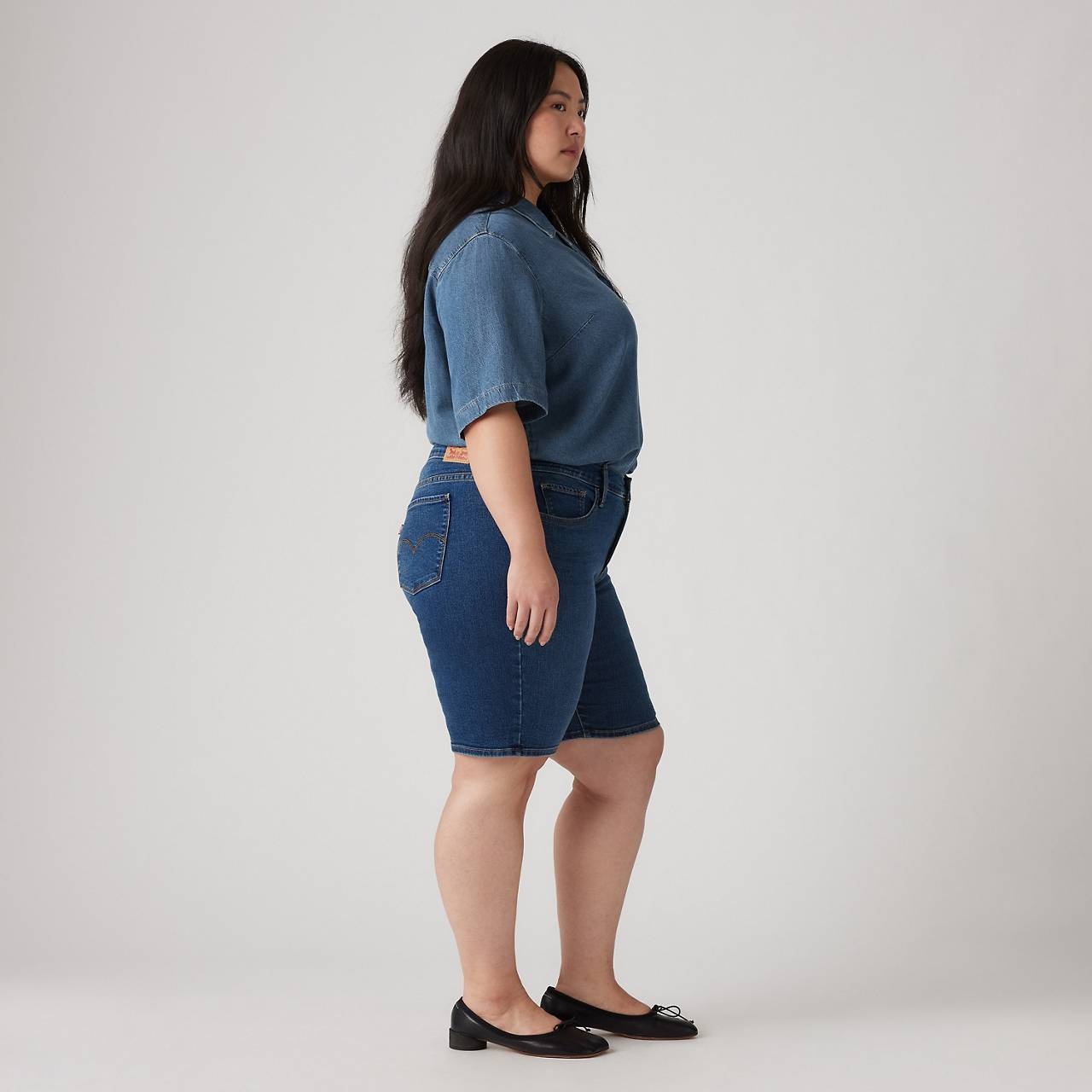 SHAPING BERMUDA WOMEN'S SHORTS (PLUS SIZE) - 3