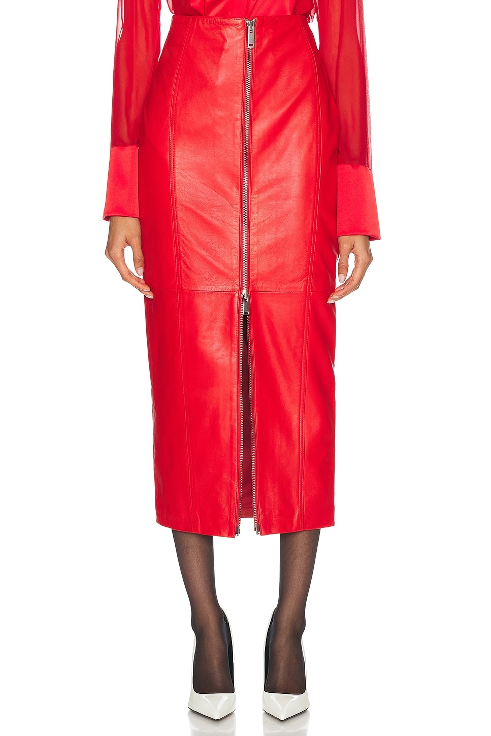 Lonny Leather Skirt - 1