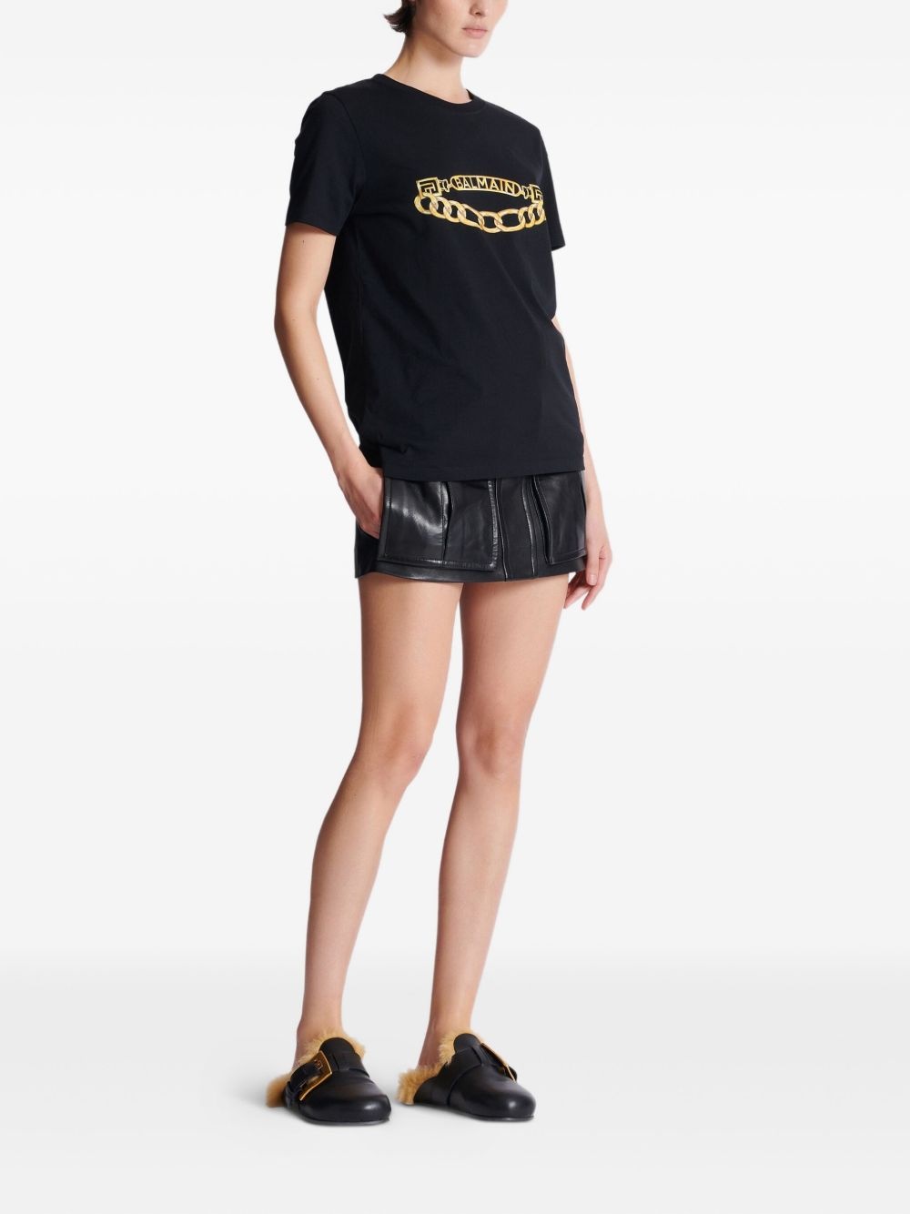 Balmain Chain-print T-shirt - 3