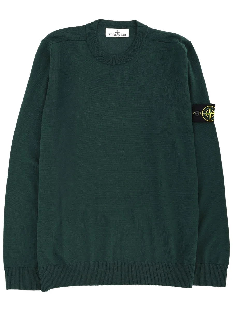 Stone Island Men Jersey With Logo Patch - 1
