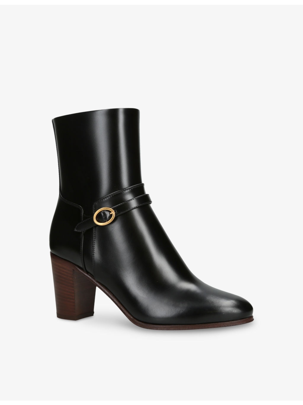 Pattie 75 Leather Heeled Ankle Boots - 3