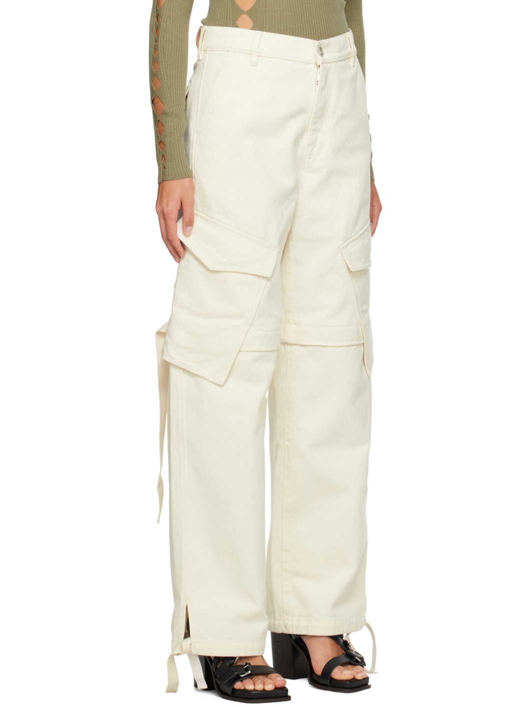 White Parachute Jeans - 2