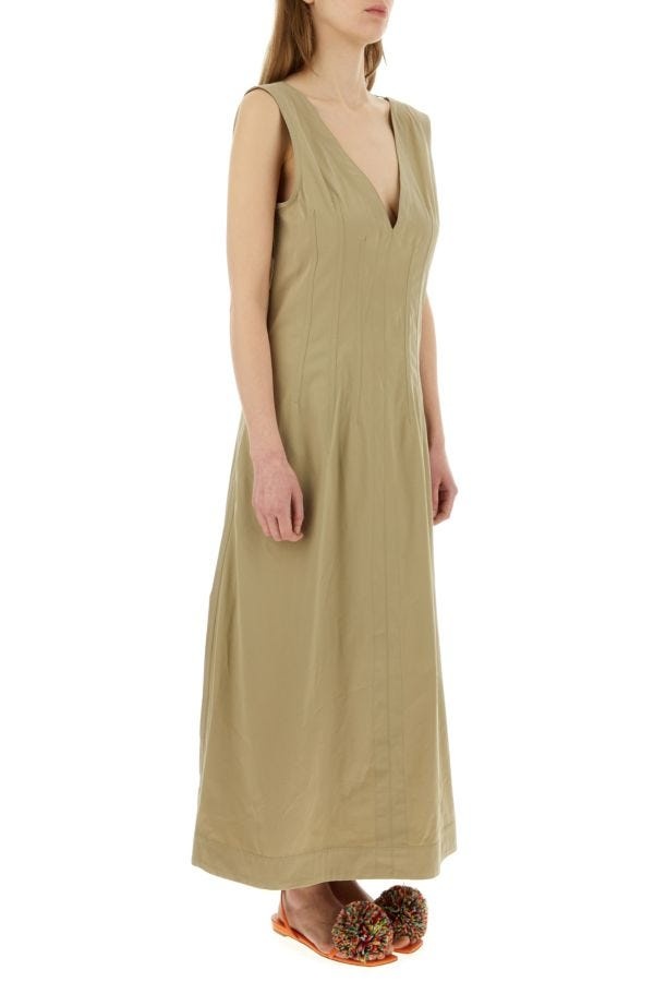 ワンピース BOTTEGA VENETA Cappuccino cotton blend dress Bottega Veneta Cappuccino cotton blend dress