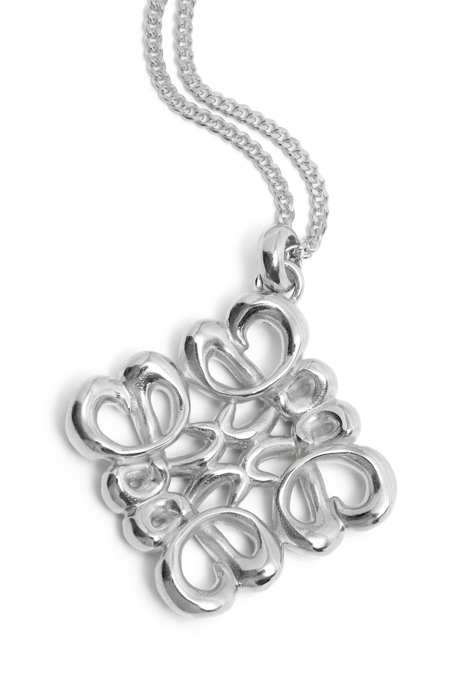 Small pendant necklace in sterling silver - 3