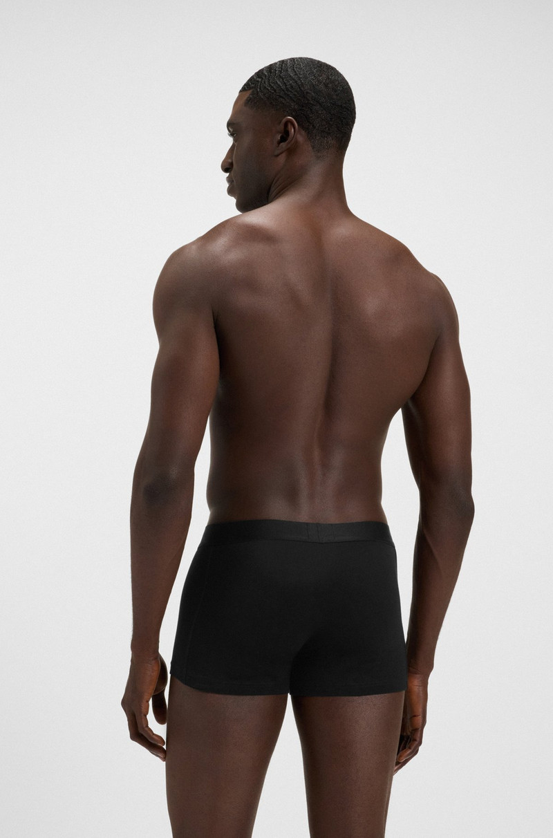 BOSS THREE-PACK OF STRETCH-COTTON TRUNKS WITH LOGO WAISTBANDS outlook