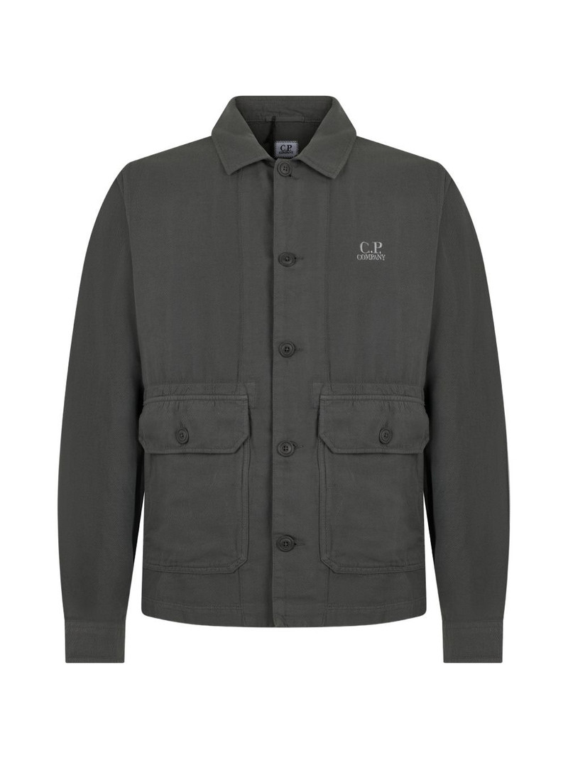 flap-pocket button overshirt 1
