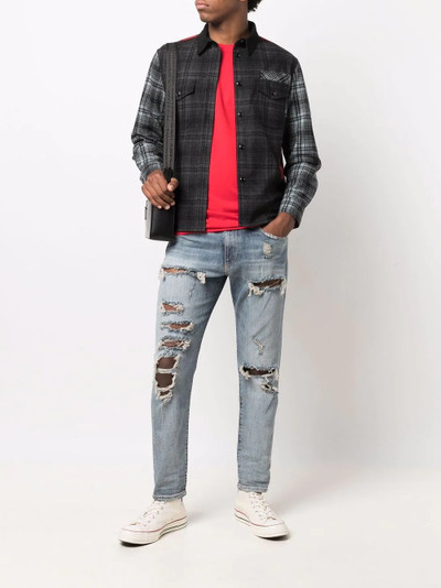 Diesel mid-rise slim-cut jeans outlook