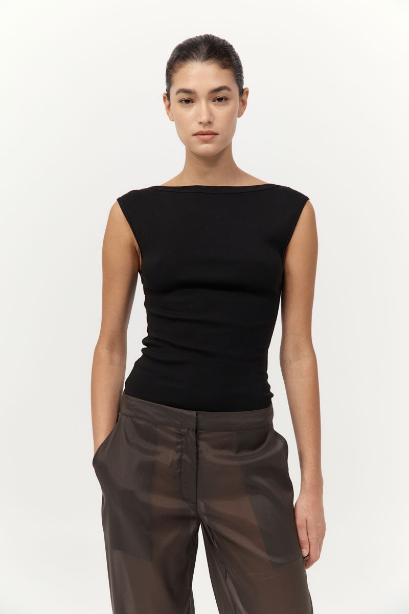 Tailored Transparent Pants - Black Olive - 4