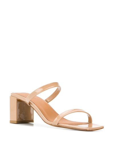 BY FAR square toe sandals outlook