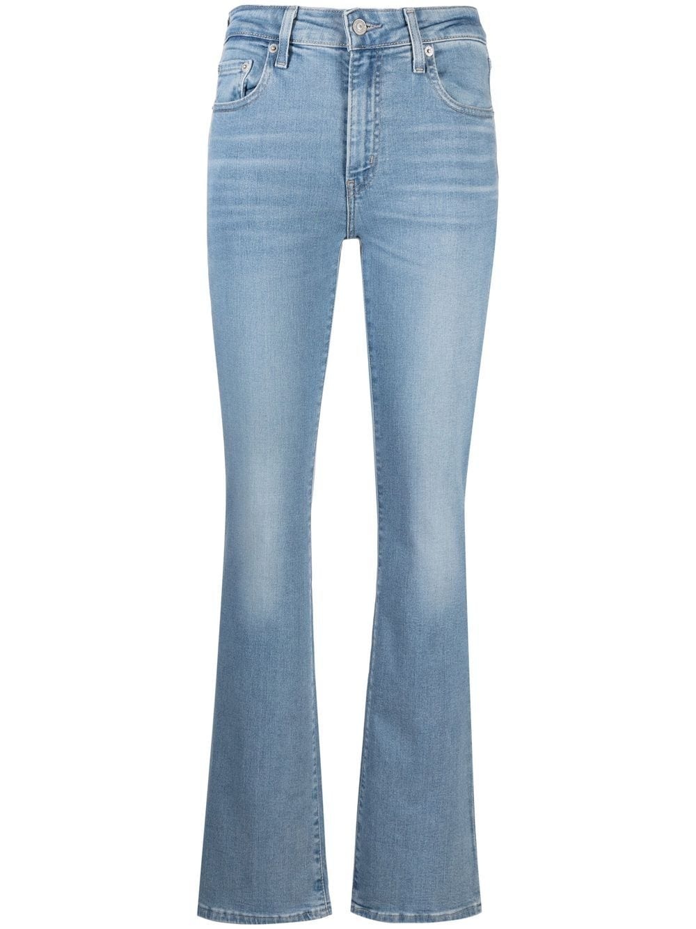 high-rise flared jeans - 1