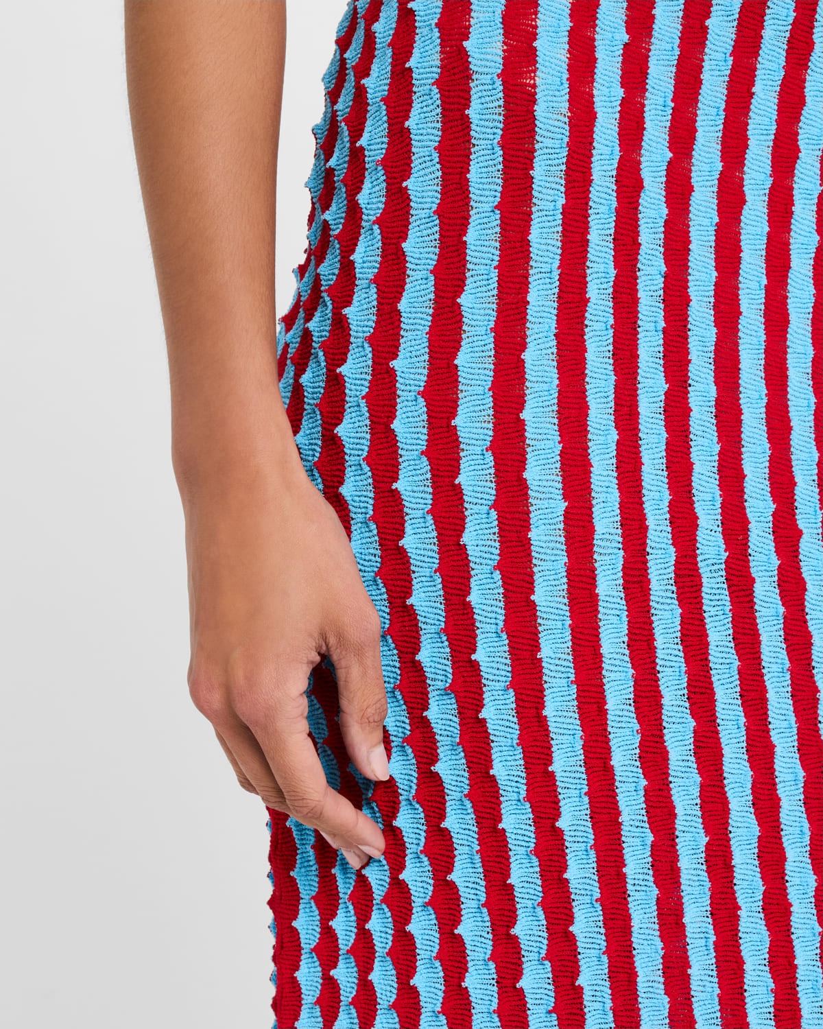 Capucine Striped Knit Maxi Pencil Skirt - 5