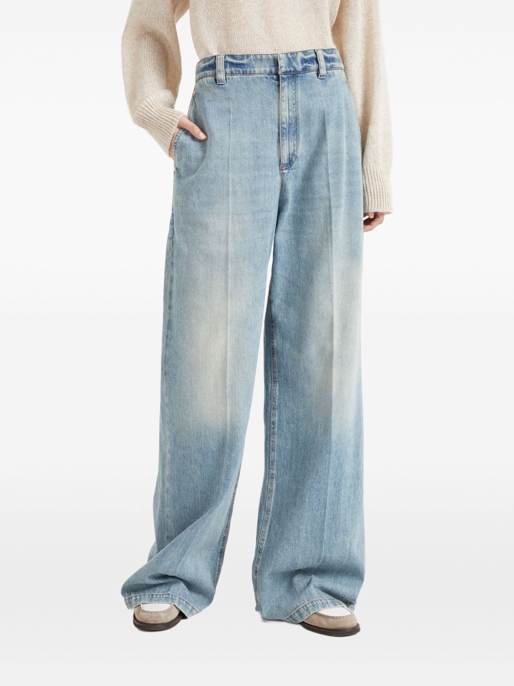 high-rise wide-leg jeans - 3