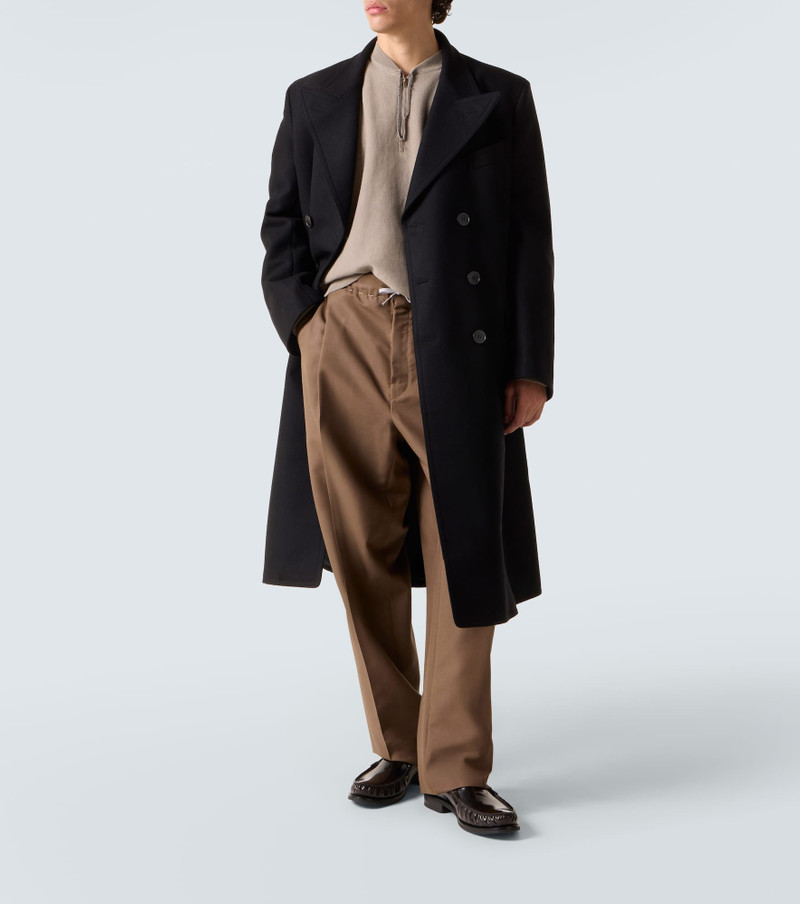 Maison Margiela Double-breasted virgin wool coat outlook