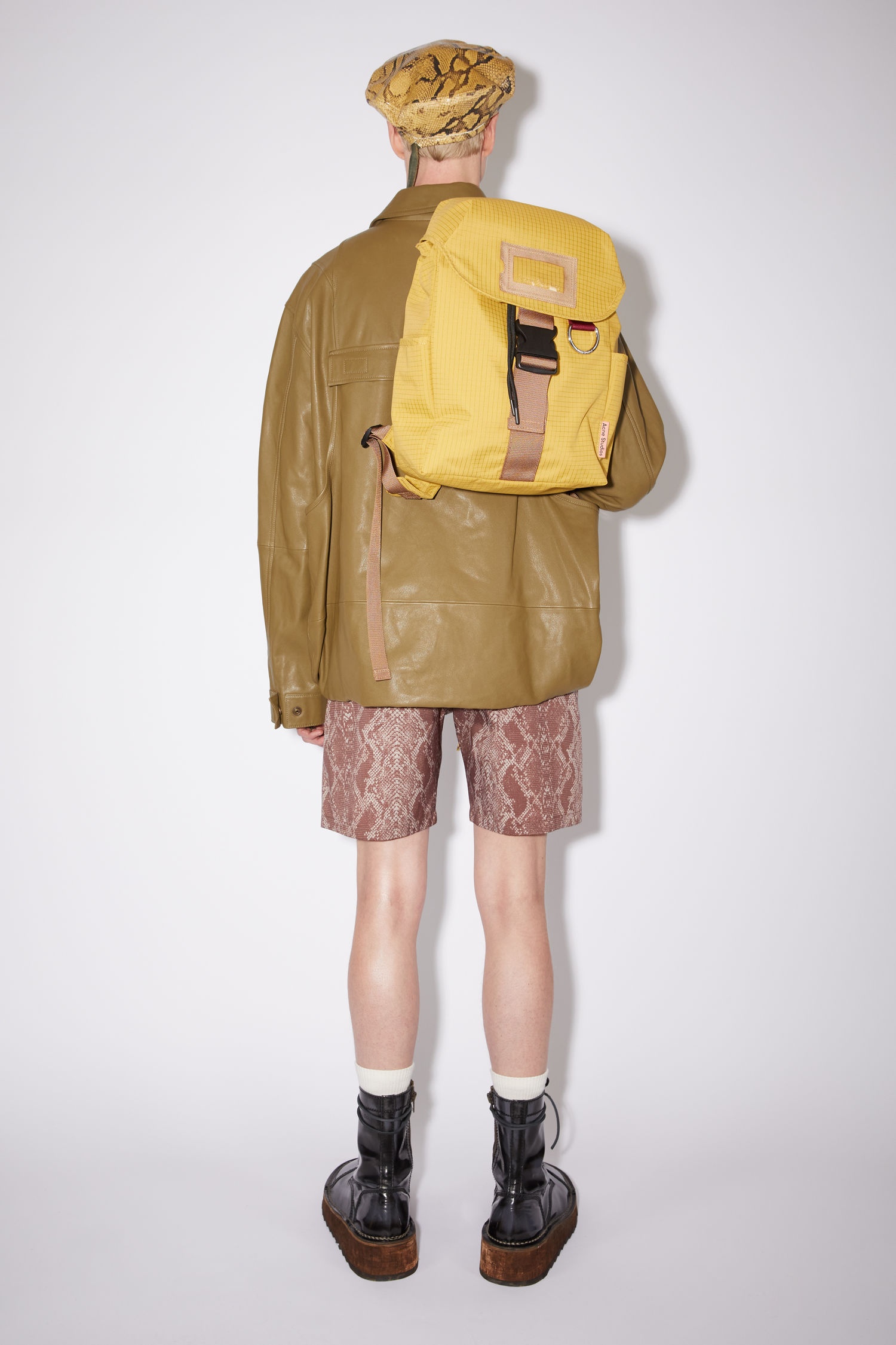Large Backpack - Mustard yellow - 5