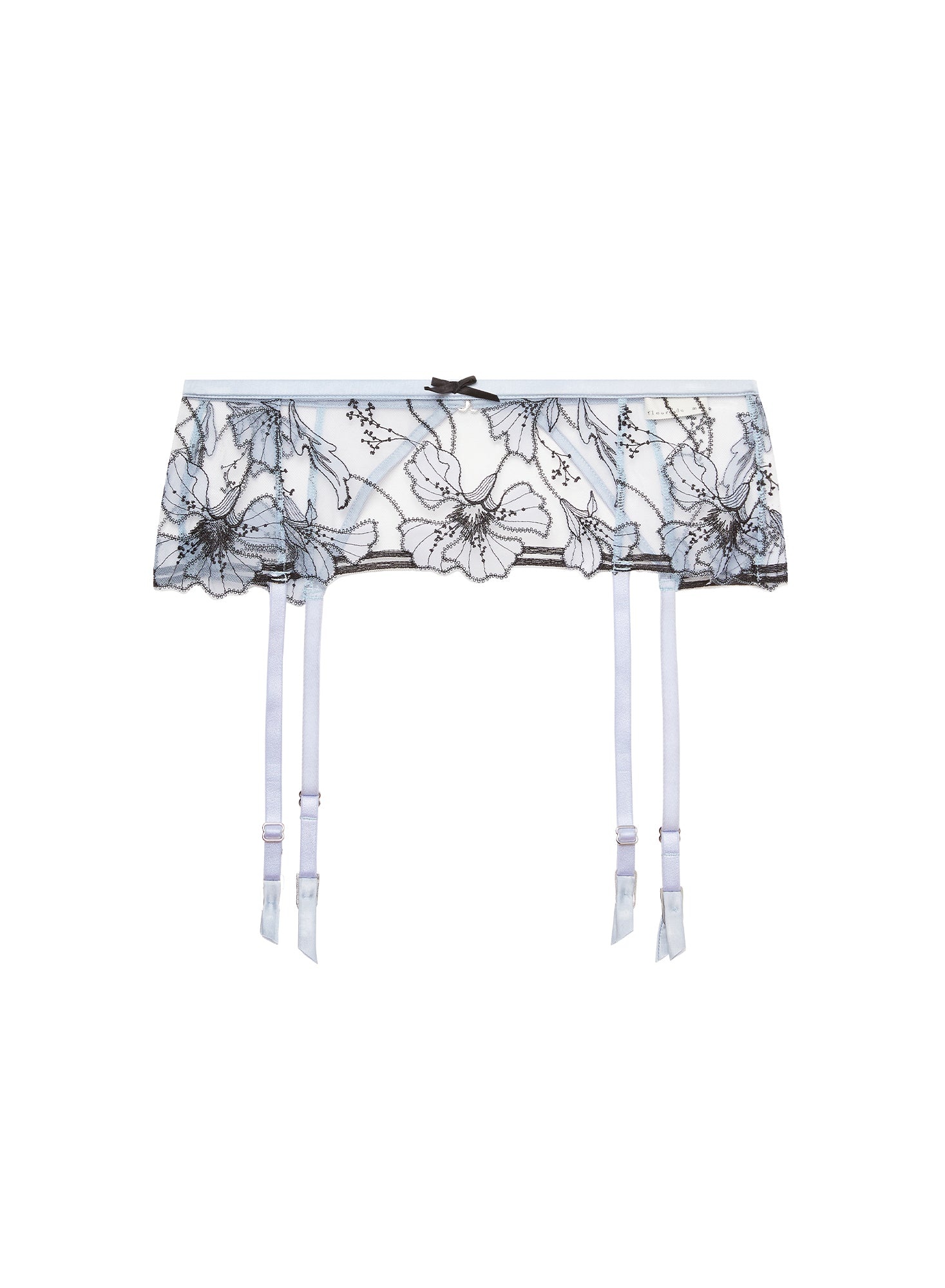 Harper Embroidery Garter Belt - 3