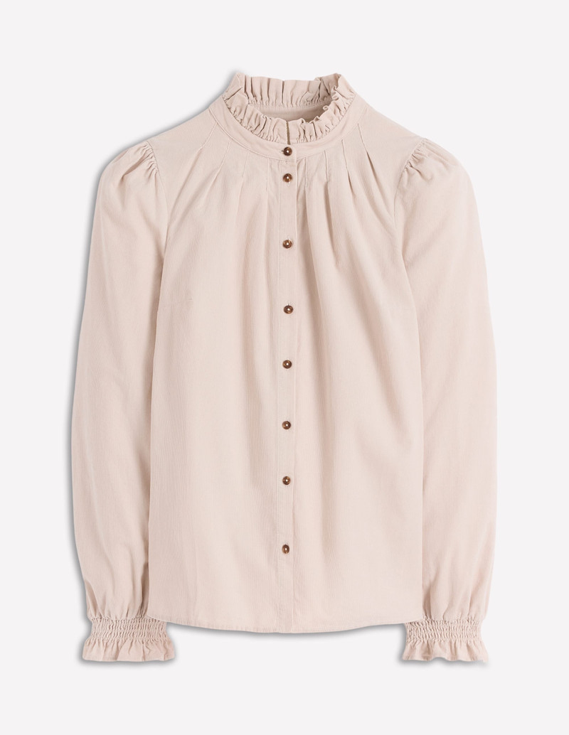 Lorna Cord Top-Almond Milk 1