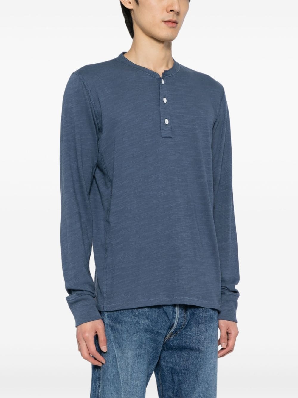 cotton Henley  T-shirt - 3