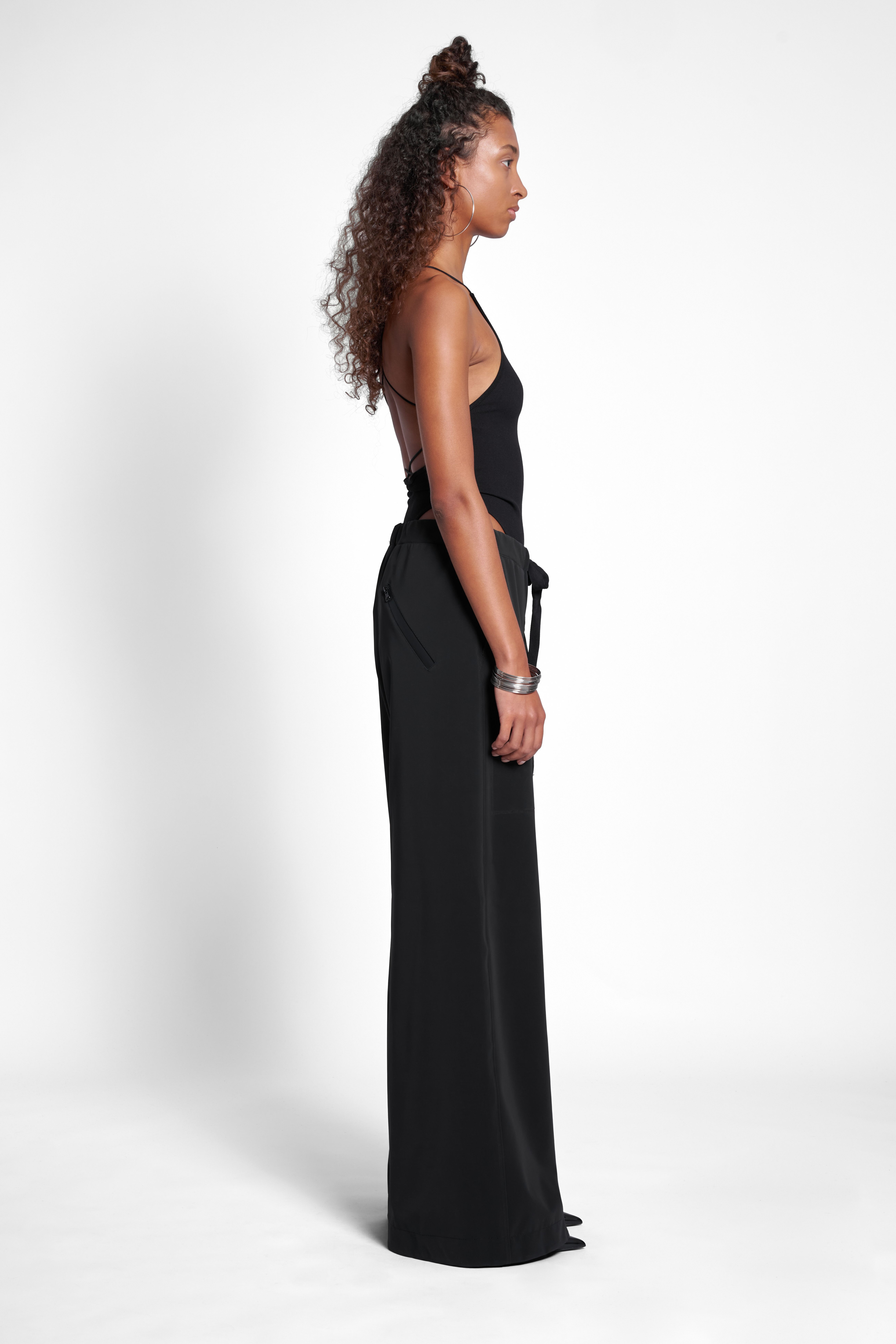Jarla Matte Trousers Black - 3