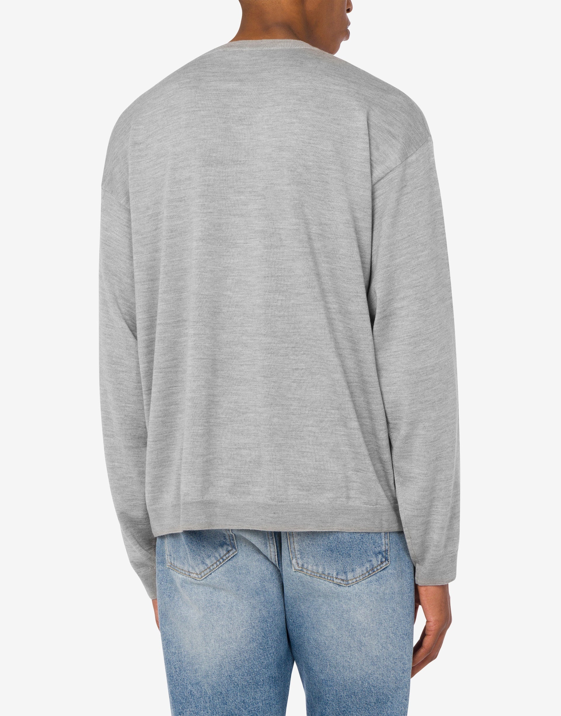 WOOL AND SILK PULLOVER GOLDEN M - 2