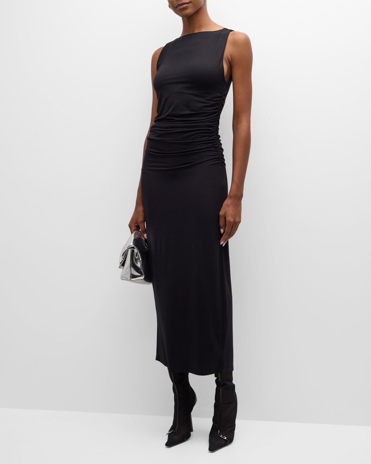 Luca Shirred Midi Dress - 3