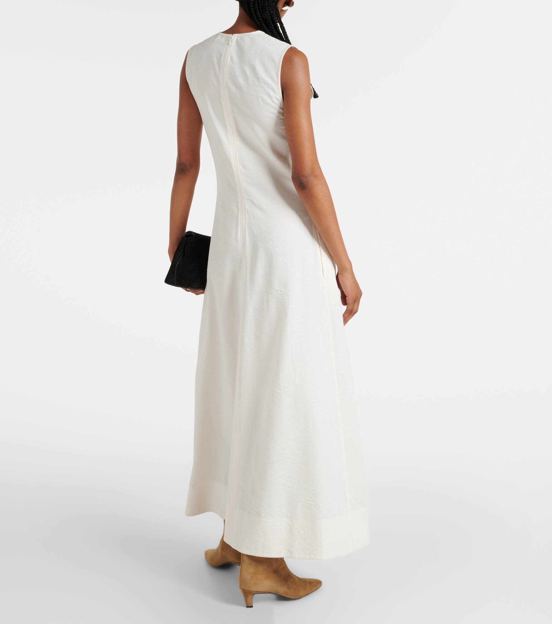 Cotton-blend maxi dress - 3