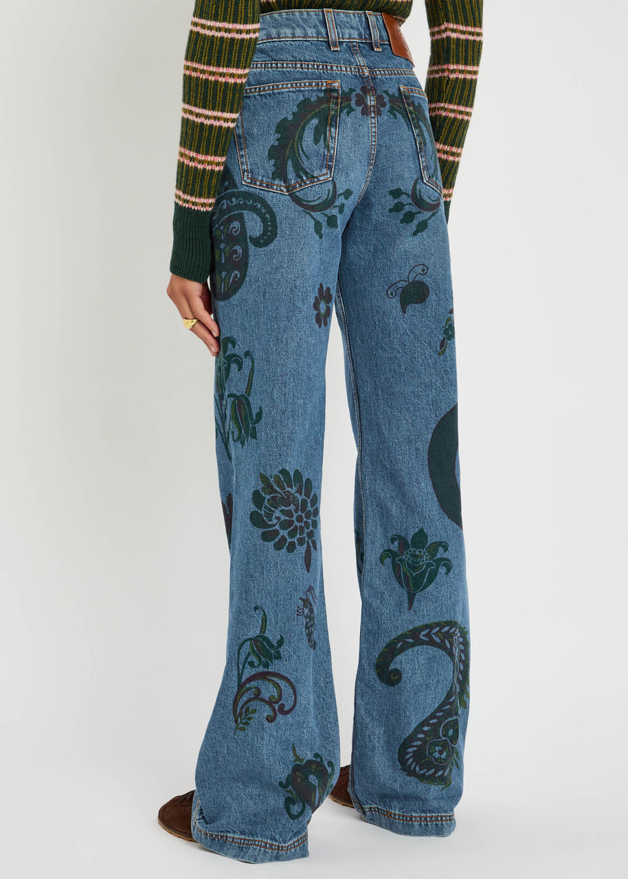 Etro Printed Flared-leg Jeans - 3