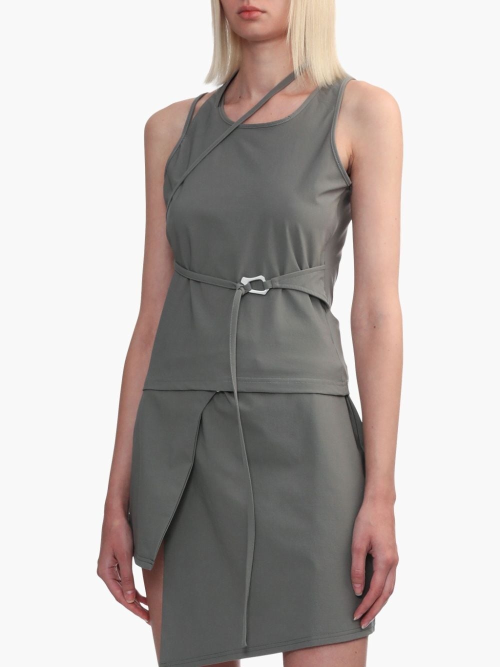 strap-detail draped top - 3