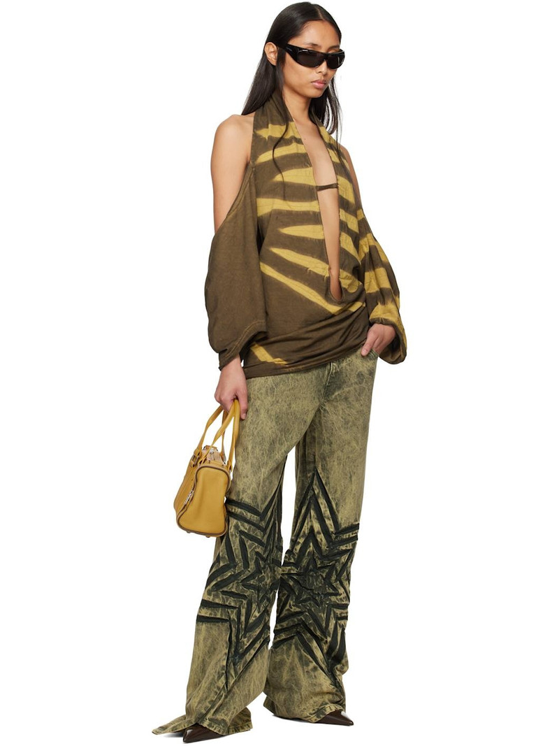 MASHA POPOVA Khaki Star Boyfriend Jeans outlook
