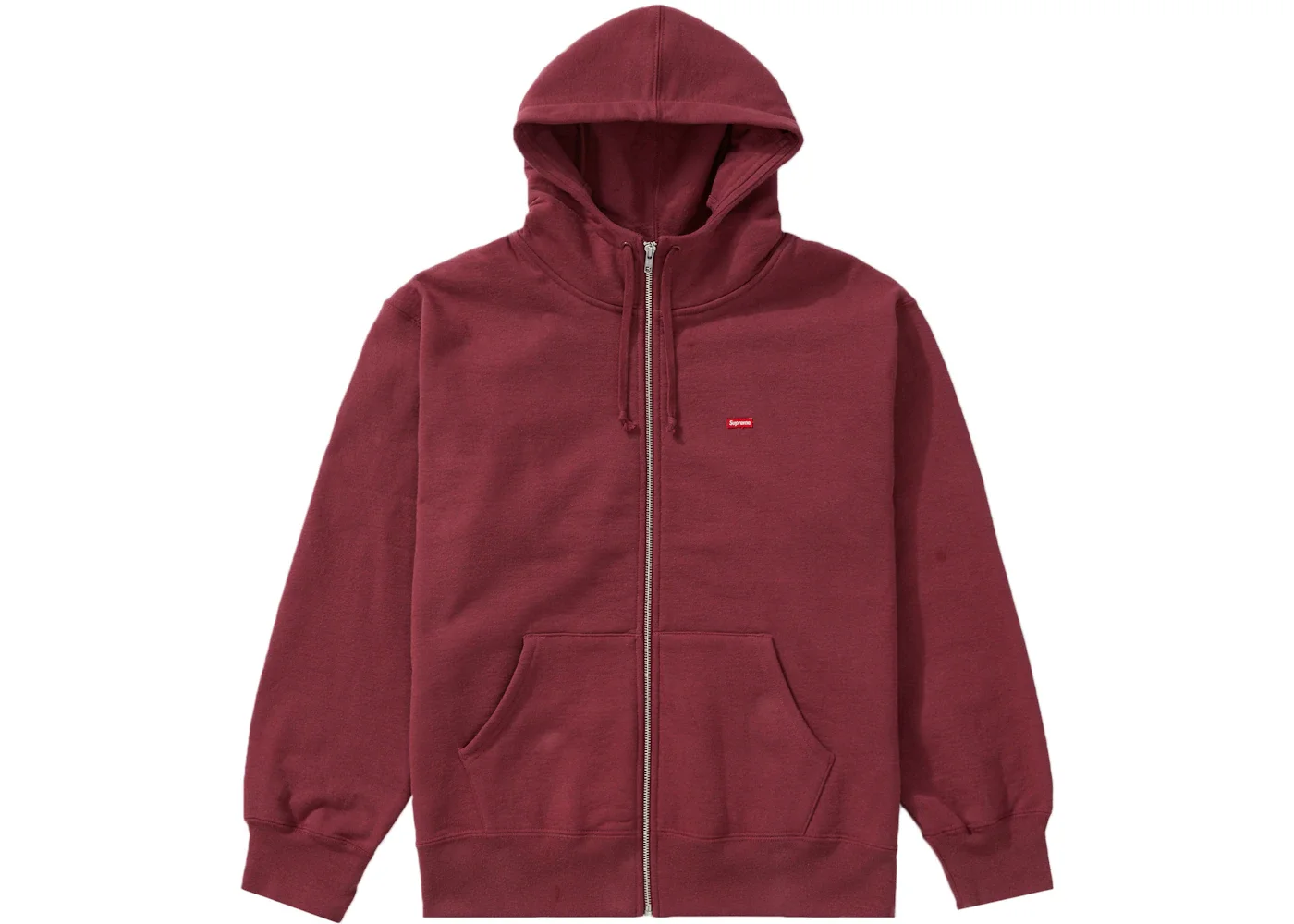 Supreme Small Box Facemask Zip Up Hooded Sweatshirt (FW21) Plum - 1