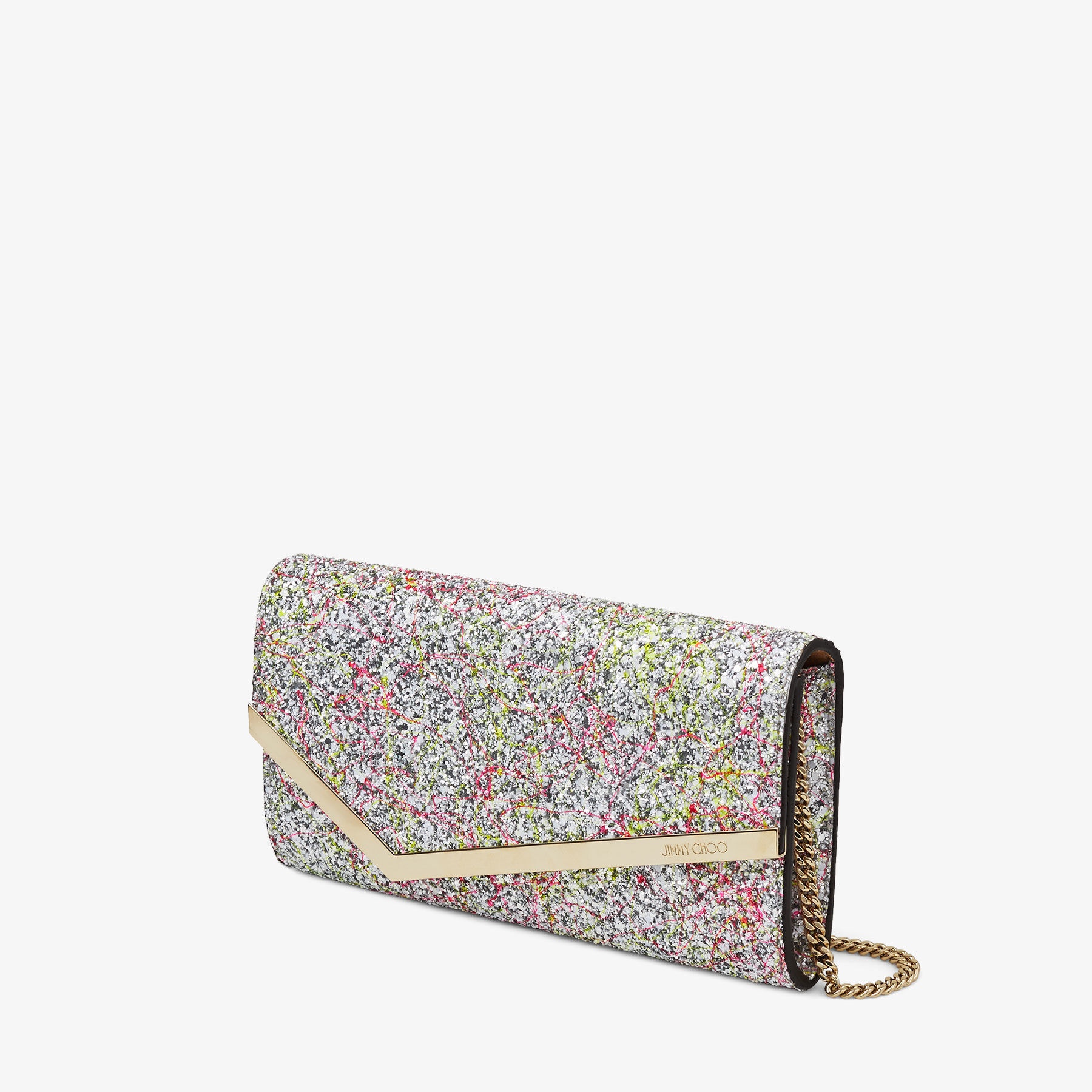 Emmie
Coarse Glitter Fabric Clutch Bag - 3