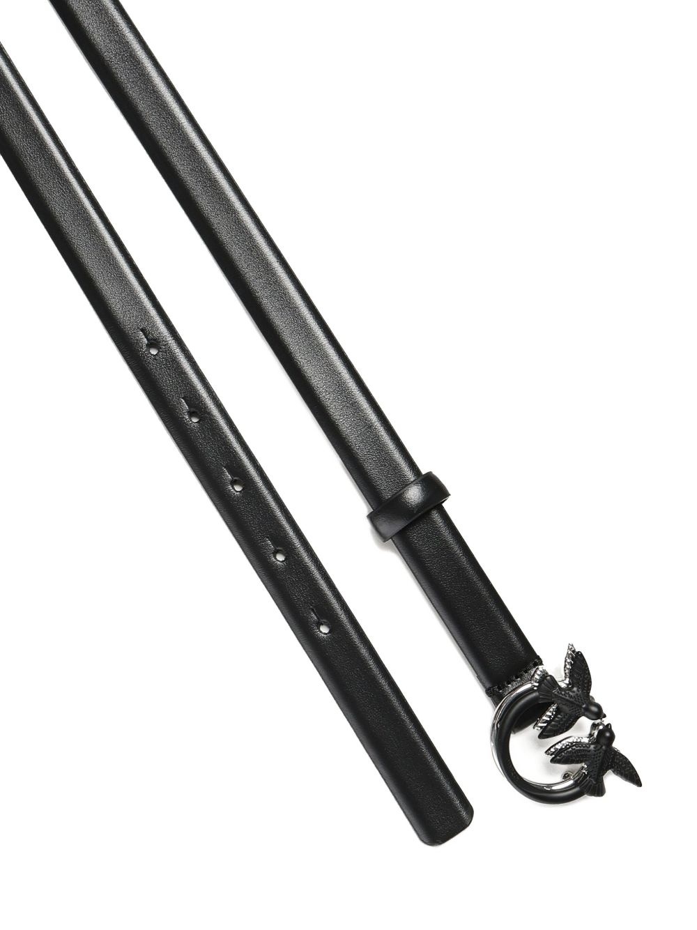 metal-buckle leather belt - 3