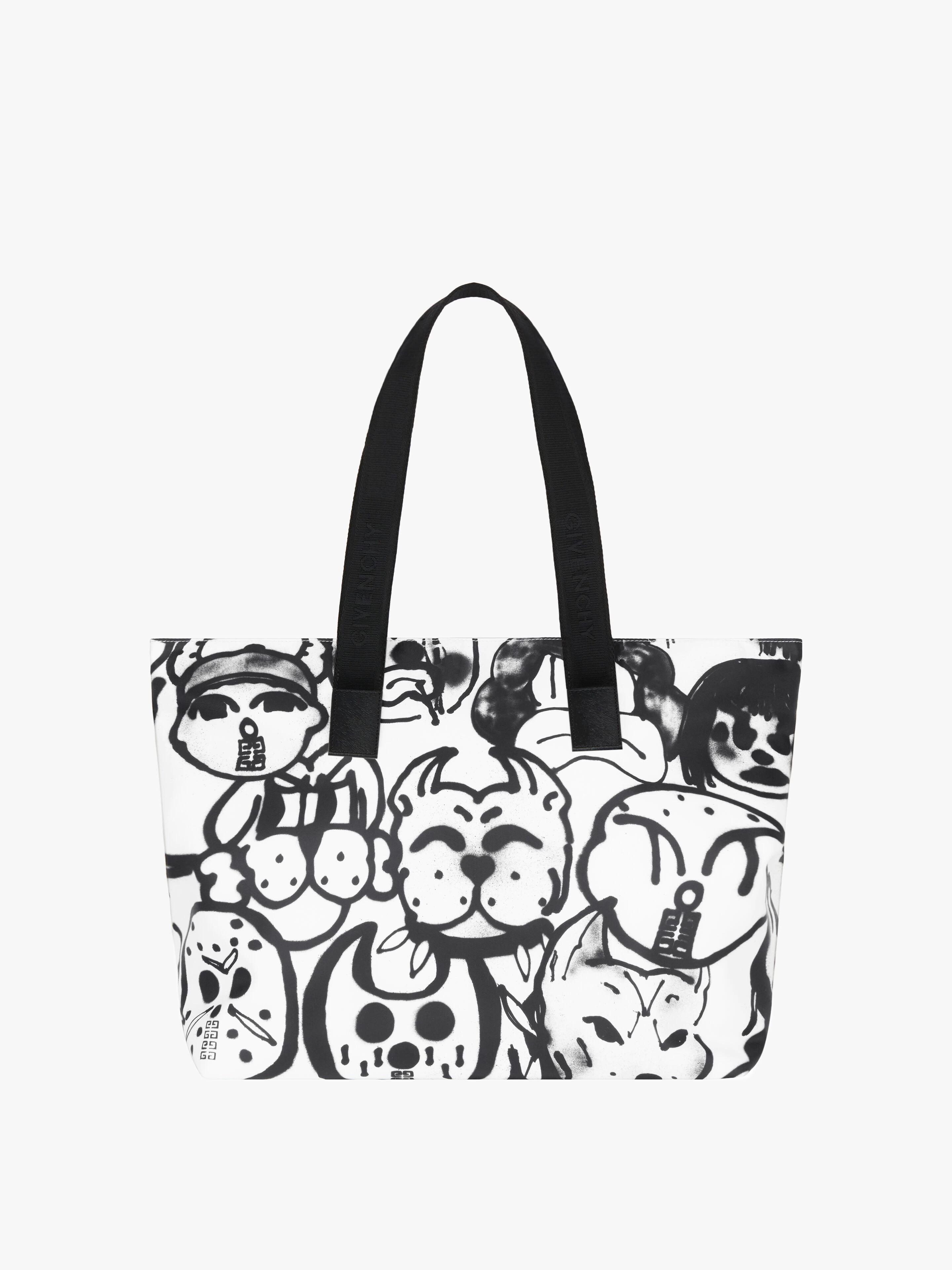 4G LIGHT SHOPPING BAG WITH TAG EFFECT PRINTS - 5