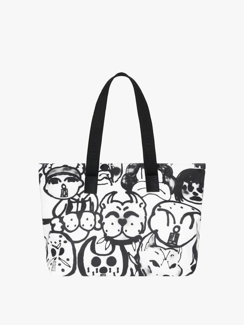 4G LIGHT SHOPPING BAG WITH TAG EFFECT PRINTS 5