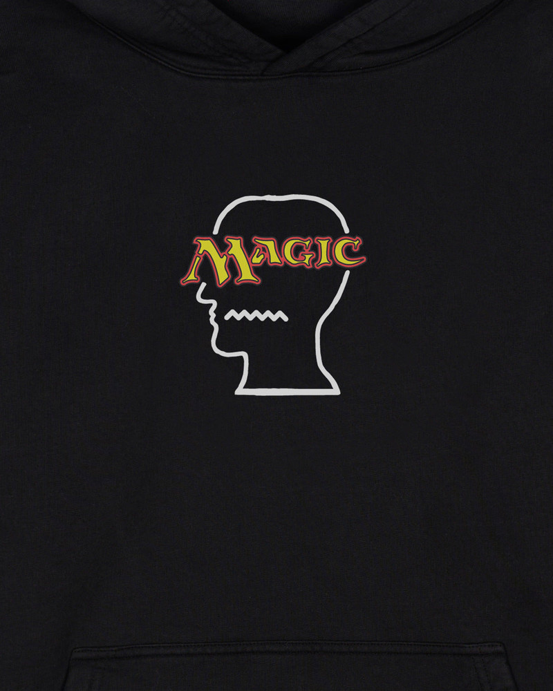 BRAIN DEAD Brain Dead x Magic: The Gathering Logo Lockup Hoodie - Black outlook