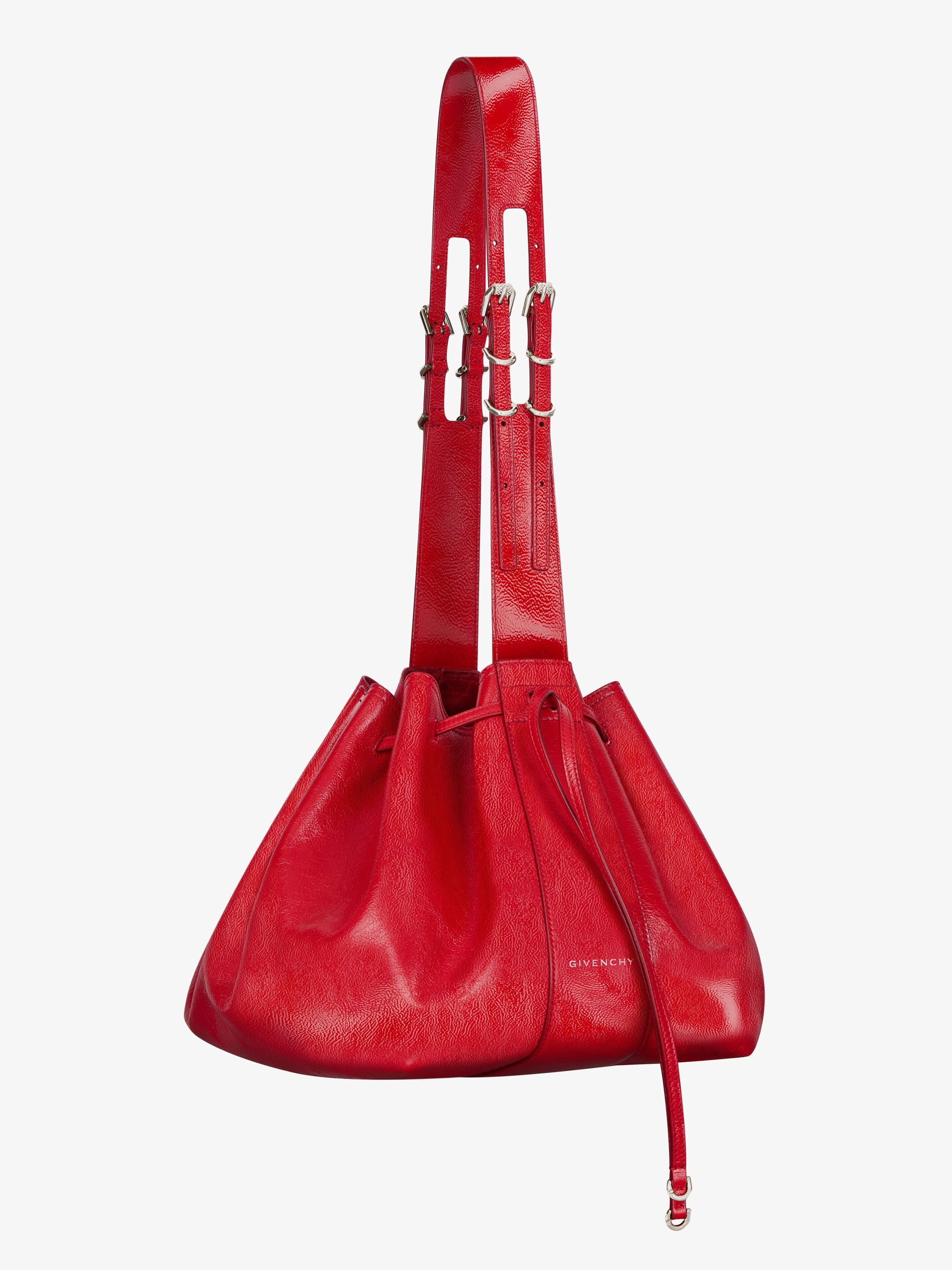 MEDIUM PUMPKIN BAG IN PATENT LEATHER - 3