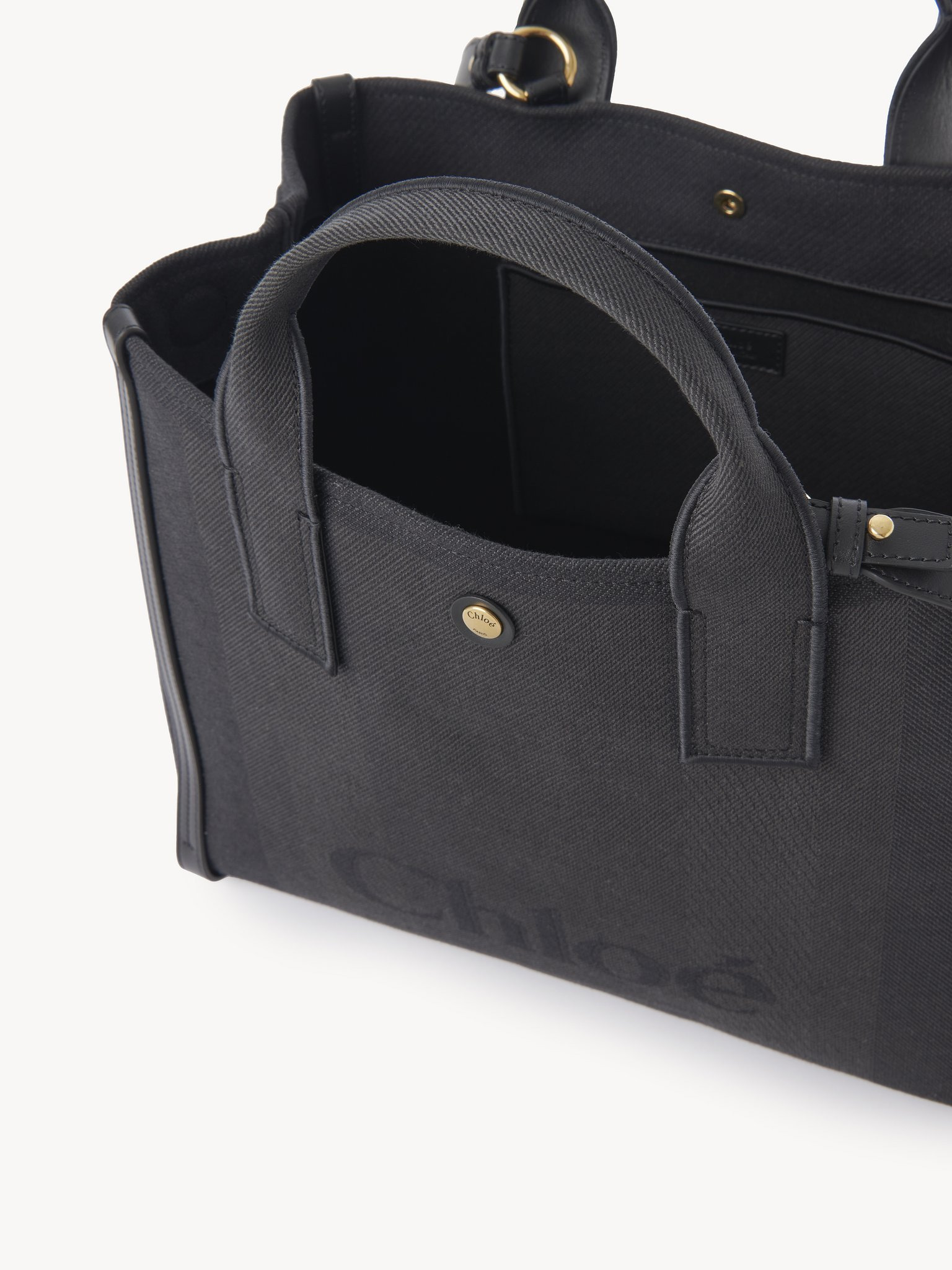 CHLOÉ CARRY TOTE BAG IN CANVAS - 5