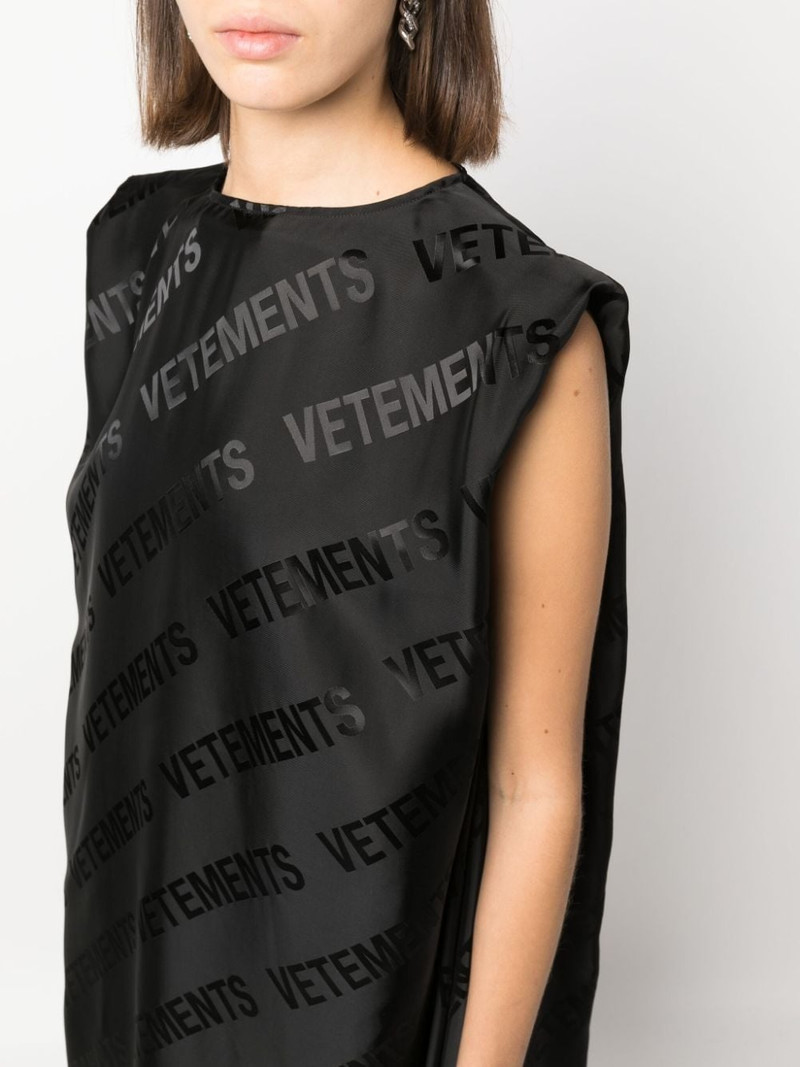 logo-print sleeveless dress 5