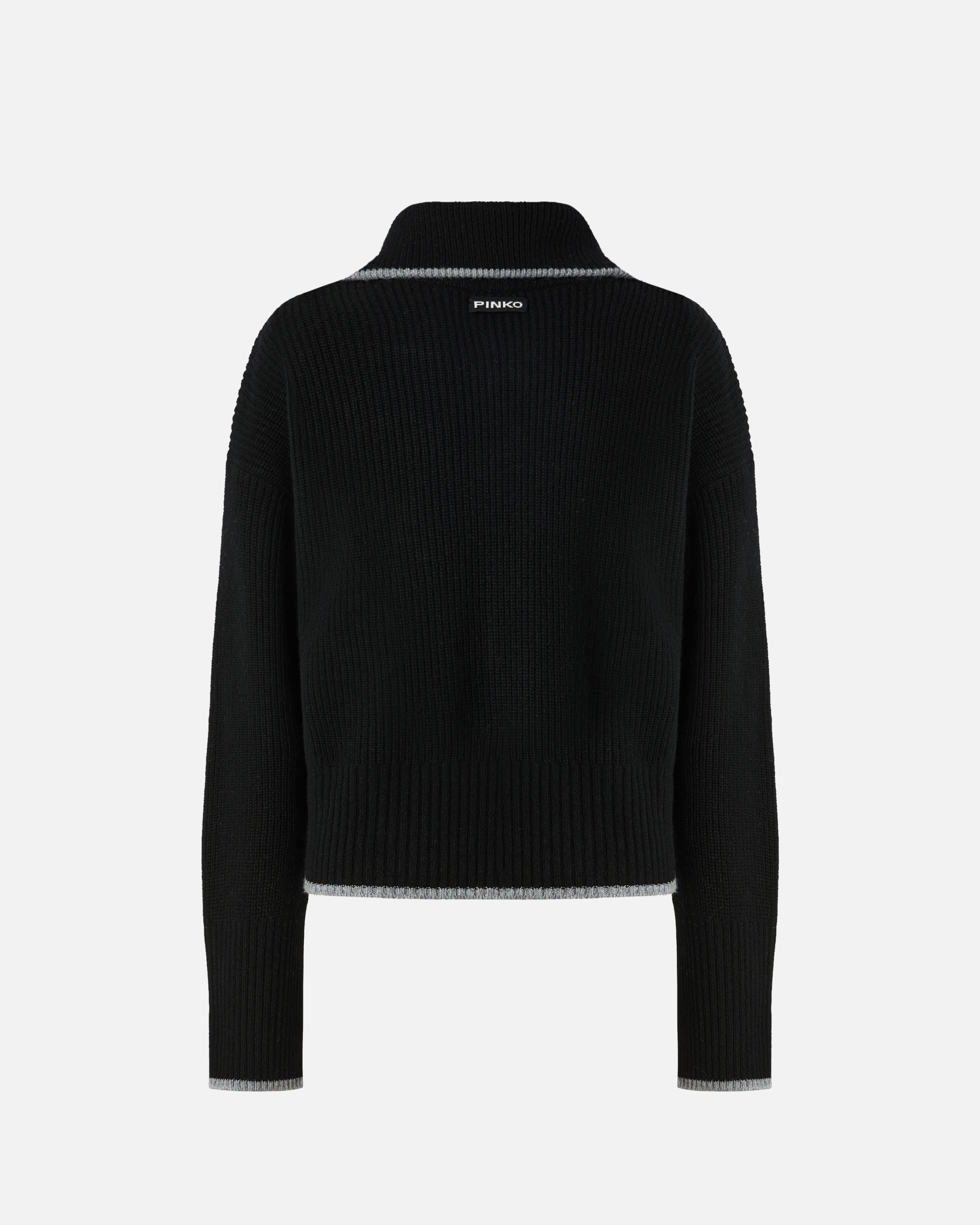 WOOL AND CASHMERE SWEATER WITH ZIP - 2