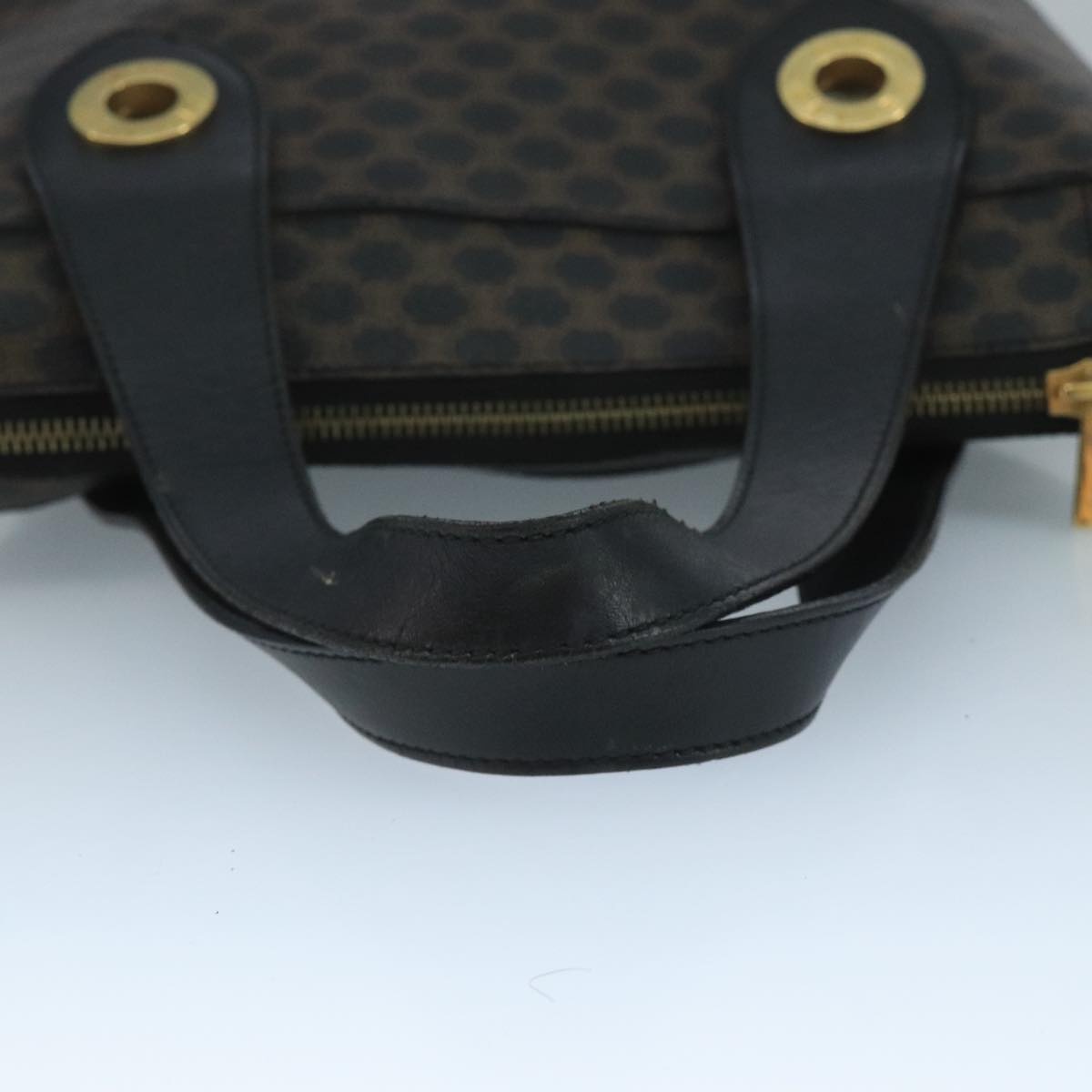 CELINE Macadam Canvas Hand Bag Pvc Black - 7