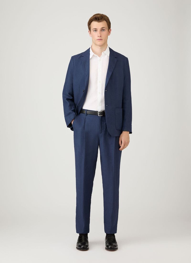 Sunspel Pleated Linen Trouser outlook
