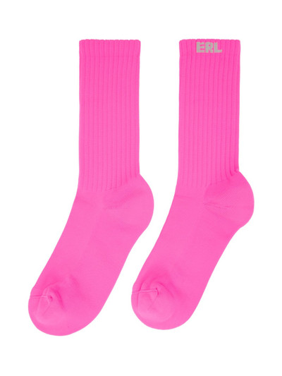 ERL Pink Knit Socks outlook