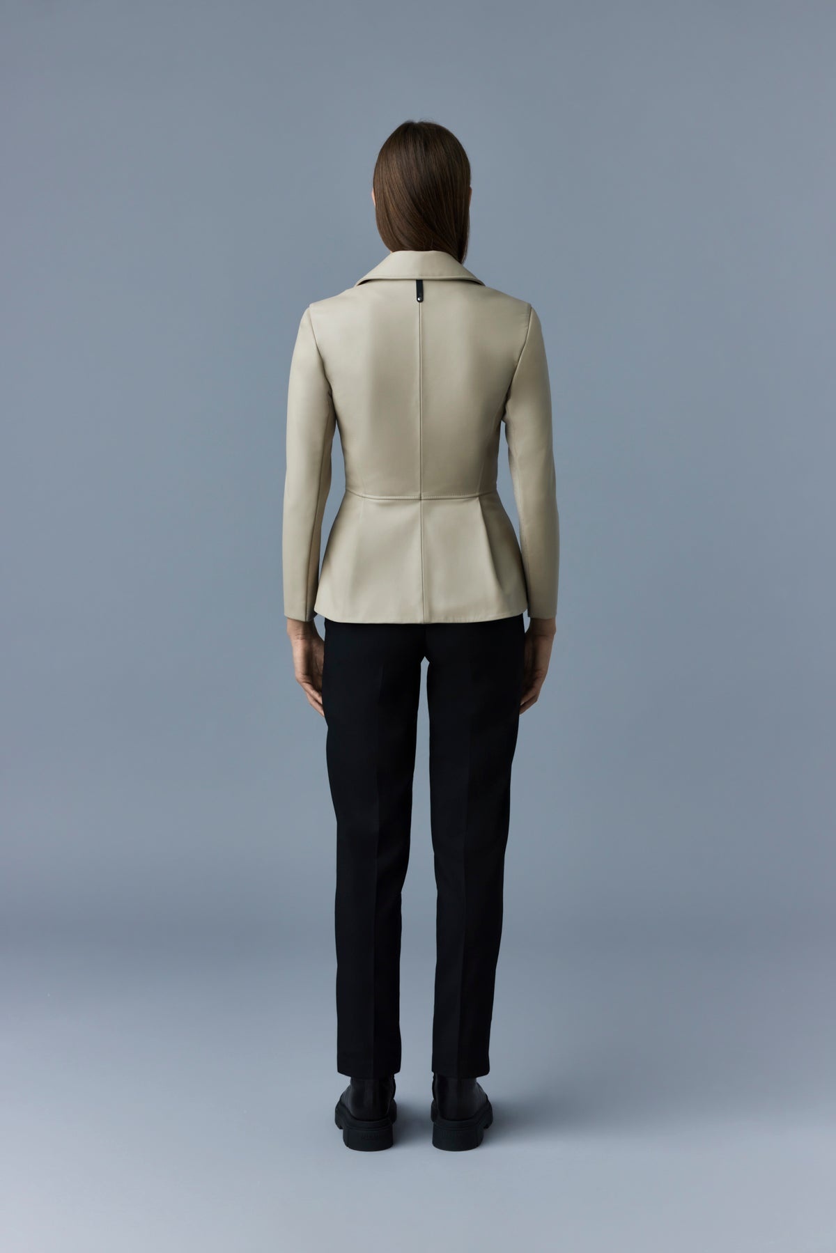 DAY Leather biker jacket with peplum - 4