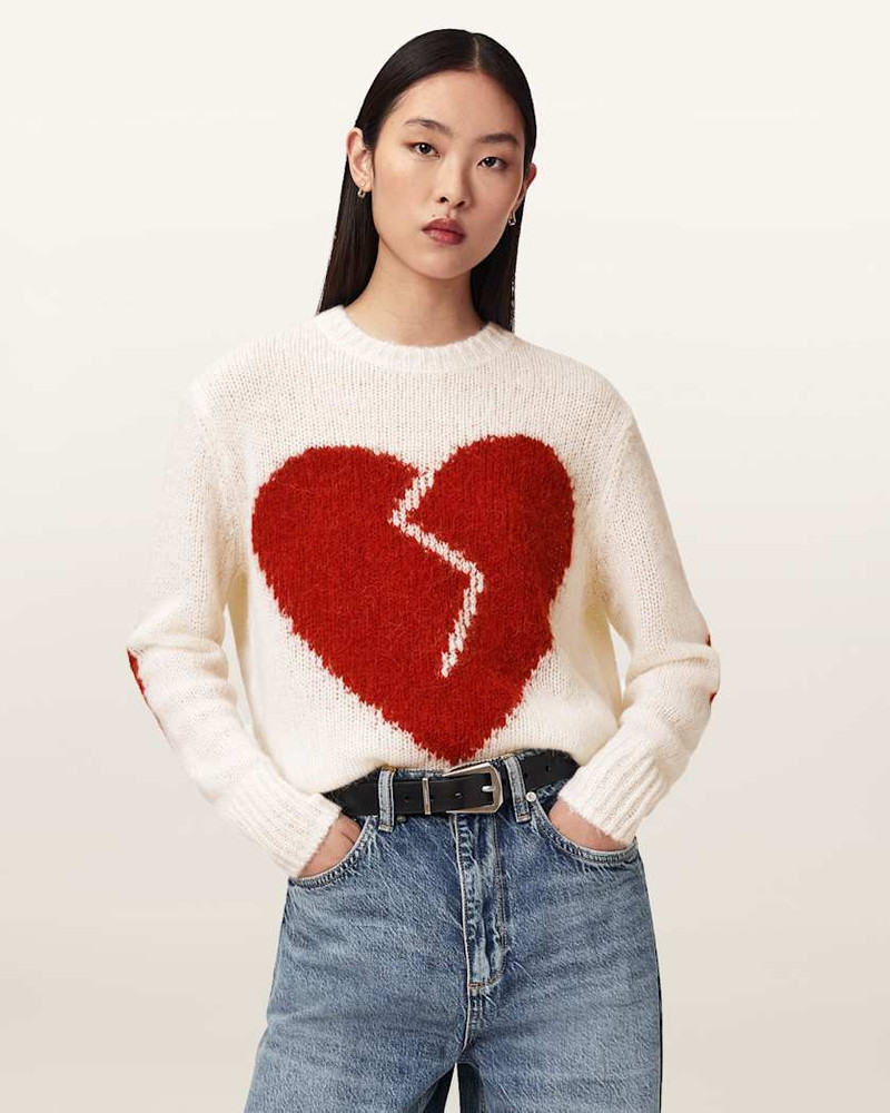 ALLSAINTS LUVHEART CREW NECK SWEATER outlook