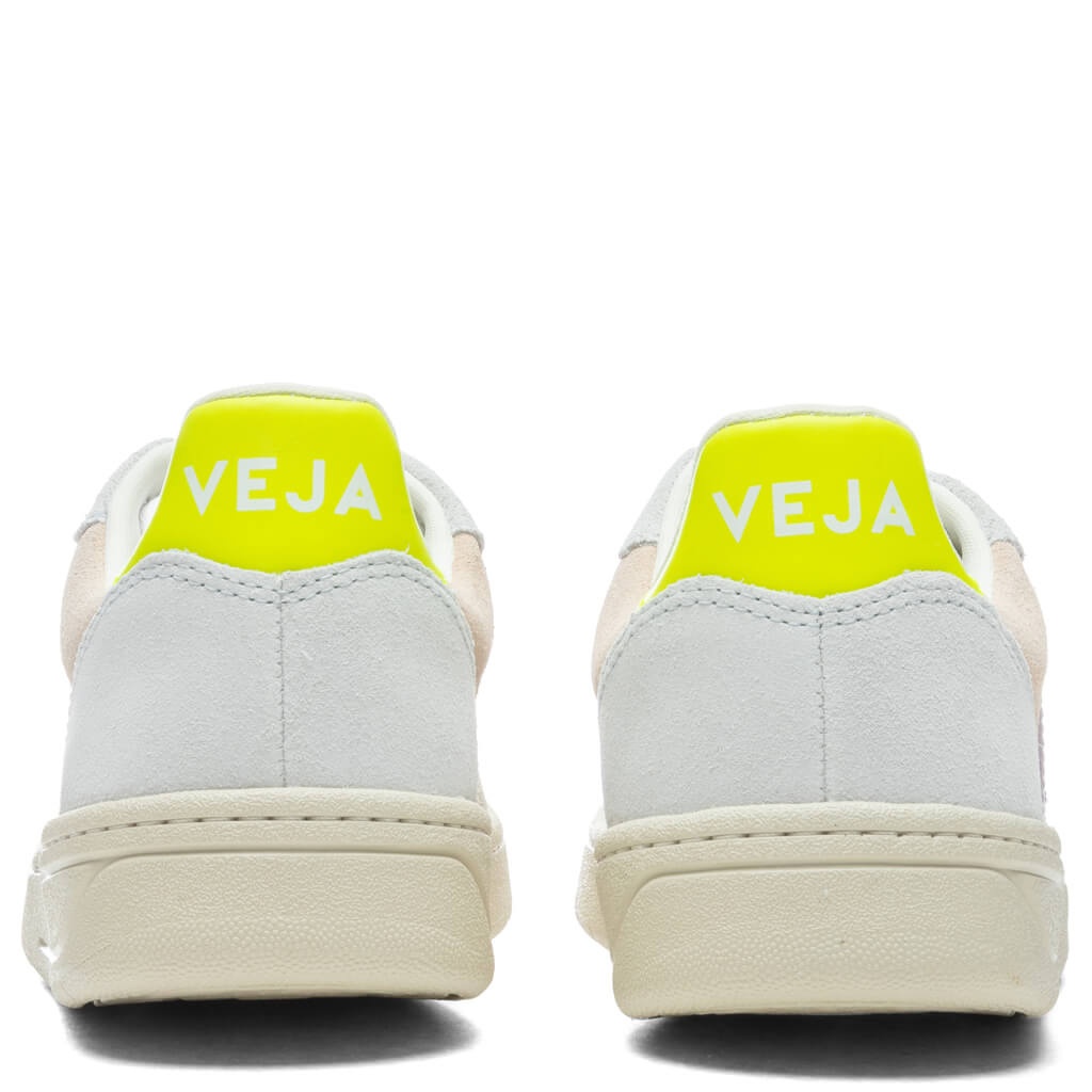 VEJA WOMEN'S V-10 SUEDE - MULTICOLOR/SABLE/PARME - 4