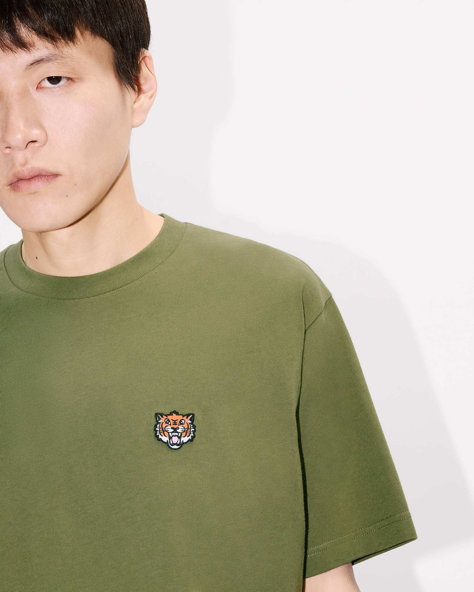 'KENZO Happy Tiger' embroidered T-shirt in cotton - 6