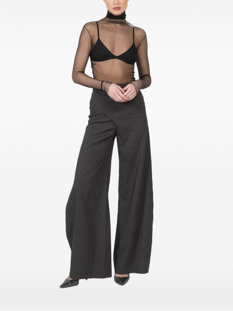 cortana tulle turtleneck sheer top outlook