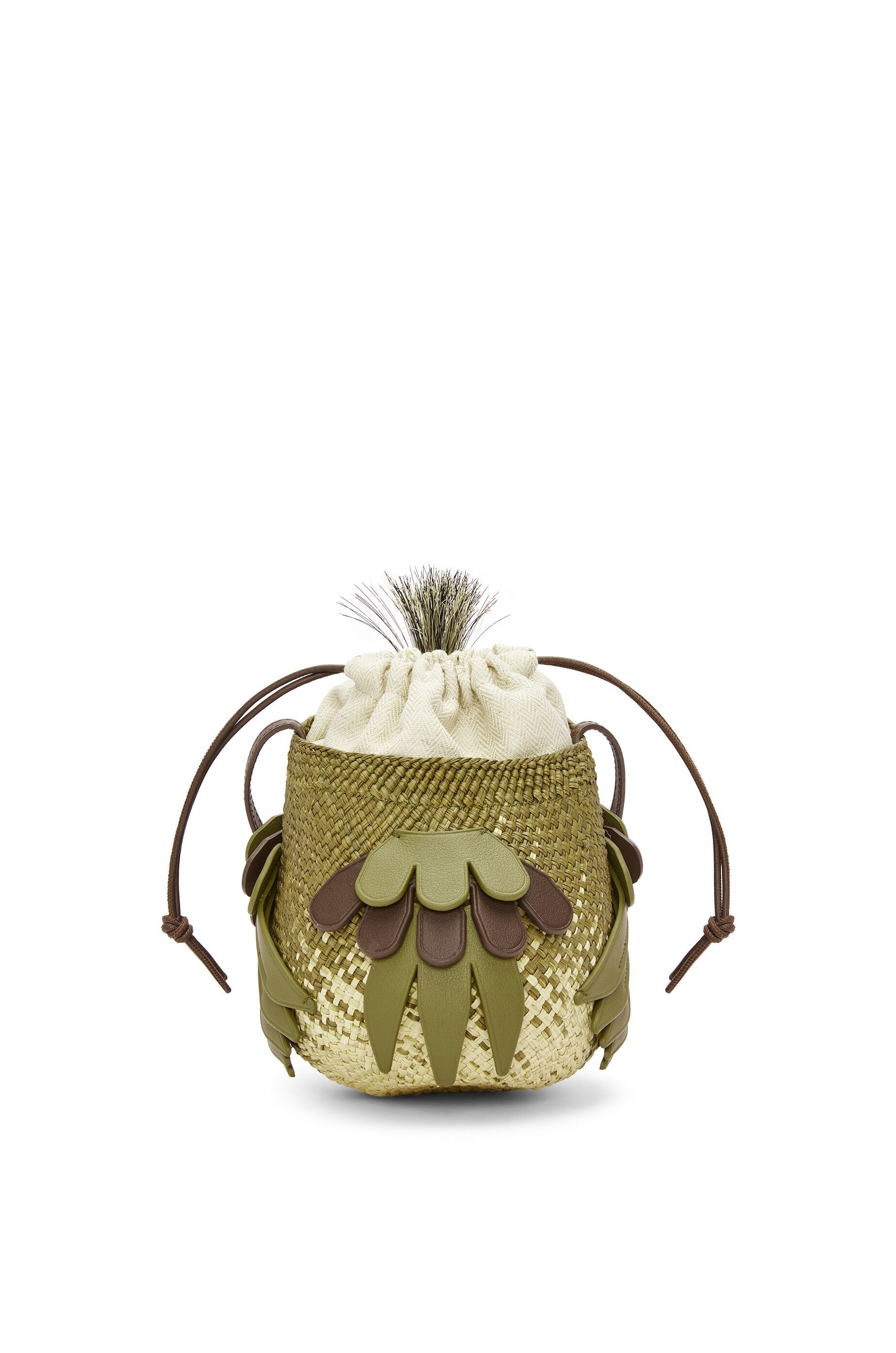 Bird bag in iraca palm and calfskin - 4