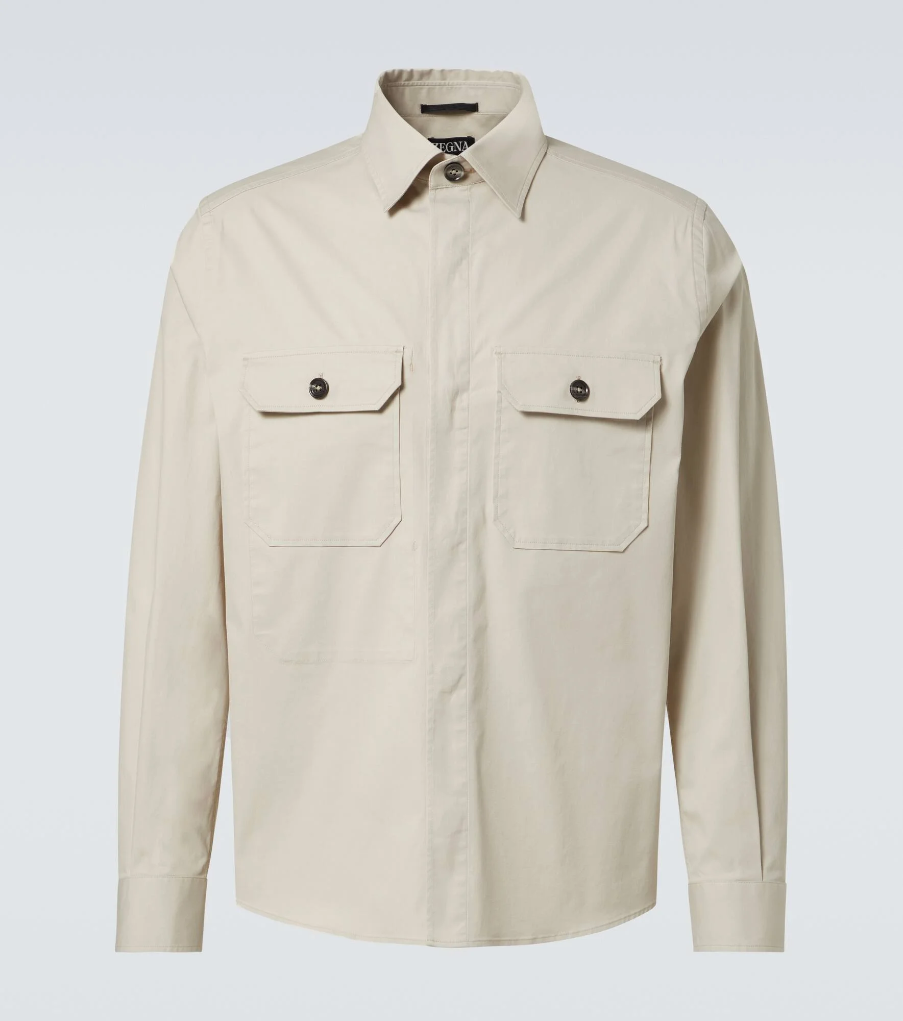 Cotton-blend overshirt - 1