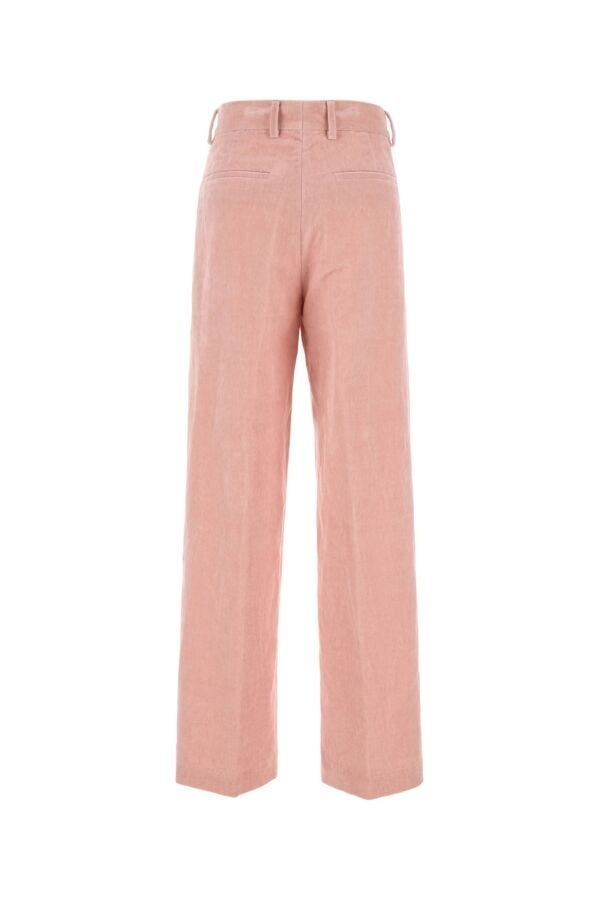 Dries Van Noten Women Pink Velvet Pixy Pant - 2